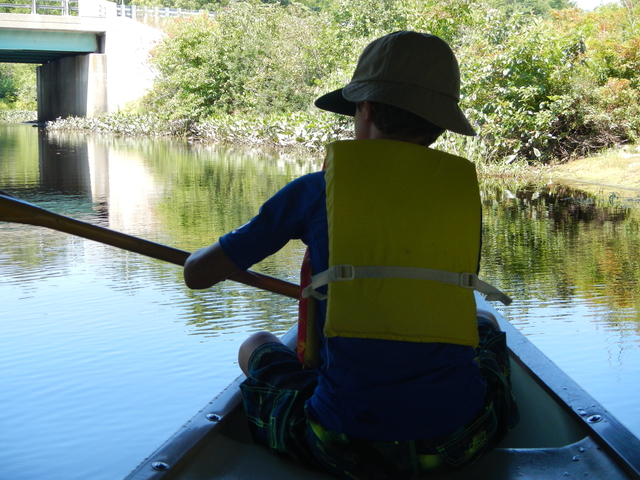 Canoeing with children